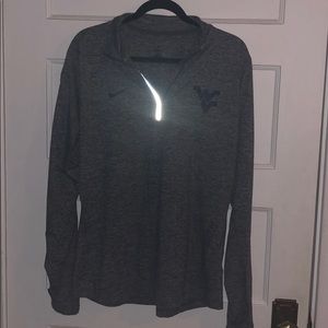 Nike dark grey WVU running jacket